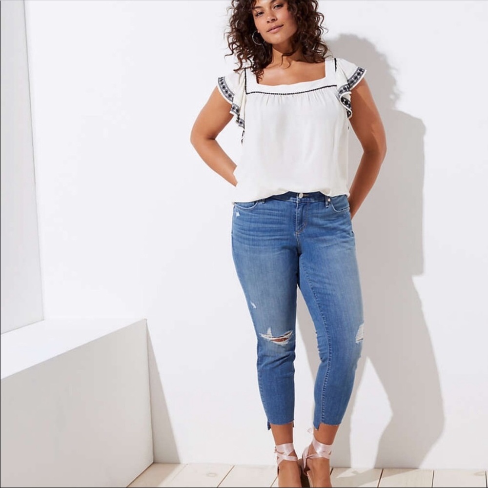 Loft Plus Size 22 Ankle Jeans